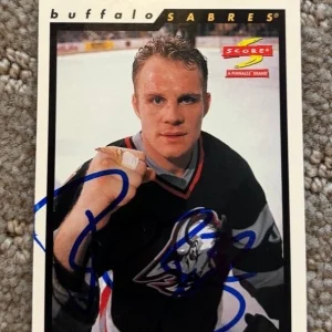 Rob Ray signed autographed 1996-97 Score Card #200 Buffalo Sabres