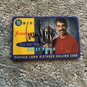 Corey Pavin signed autographed Golf Phone Card PGA