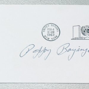 Pappy Boyington Signed Auto First Day Cover BAS Beckett Black Sheep Squadron