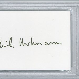 ERICH HARTMANN SIGNED CUT SIGNATURE PSA DNA 85220400 (D) WWII ACE 352V