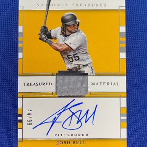2021 IMMACULATE COLLECTION JOSH BELL PIRATES AUTO JERSEY TREASURED MATERIAL /99