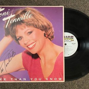 TONI TENNILLE MORE THAN YOU KNOW SIGNED AUTOGRAPHED VINYL ALBUM COVER W/COA