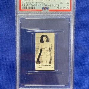 1960 FPF LTD GREETINGS SUSAN HAYWARD FILM STARS BATHING SUITS PSA 4 VG-EX