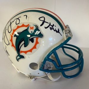WEBB AJ FEELY GIESLER HIGGS WOODEN ED NEWMAN SIGNED AUTO MINI HELMET W/COA
