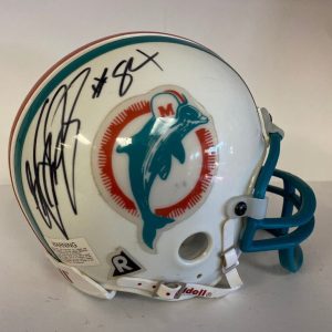 TROY DRAYTON #84 MIAMI DOLPHINS SIGNED AUTOGRAPHED RIDDELL MINI HELMET W/COA