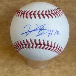 VIDAL BRUJAN MARLINS SIGNED AUTO M.L. BASEBALL BECKETT AUTH