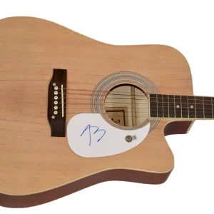 Austin Butler Signed Full Size Acoustic Guitar Elvis Presley Movie Autograph BAS