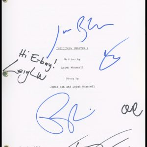 "Insidious: Chapter 2" AUTOGRAPHS Signed Script Screenplay - Patrick Wilson +5 B