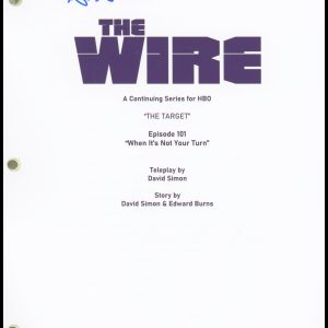 Seth Gilliam "The Wire" AUTOGRAPH Signed Complete Full Pilot Episode Script ACOA
