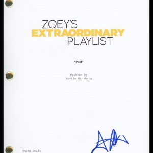 Skylar Astin "Zoey's Extraordinary Playlist" AUTOGRAPH Signed Pilot Script ACOA