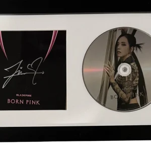 Blackpink Jisoo Signed Autograph Born Pink CD Framed Matted Display COA