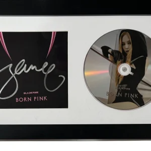 Blackpink Jennie Signed Autograph Born Pink CD Framed Matted Display COA