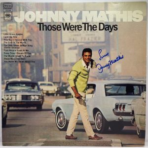 Johnny Mathis Signed Autographed Vinyl Record Album Those Were The Days JSA