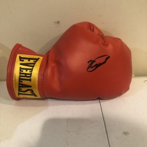 OTABEK KHOLMATOV SIGNED AUTOGRAPH BOXING GLOVE COA RUSSIAN BOXER CHAMP
