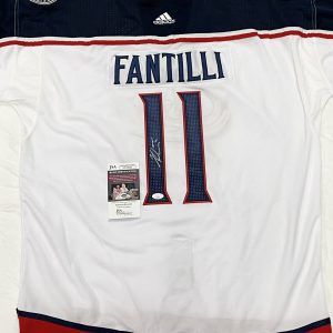 Adam Fantilli Signed Autographed Columbus Blue Jackets Jersey JSA COA ROY