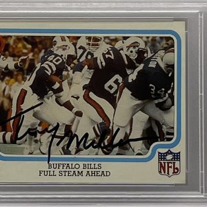 Terry Miller Signed 1979 Fleer Rookie Card Oklahoma State Cowboys PSA/DNA Slab