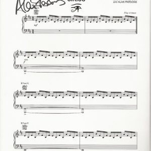 Alan Parsons REAL hand SIGNED Sirius Sheet Music COA Autographed Project