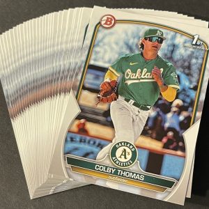 2023 Bowman Colby Thomas #BP-32 1st Year ROOKIE CARD Lot of 29-A's