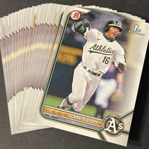 Clark Elliott 2022 1st Bowman Draft BD-85 Rookie RC A's Lot Of 48