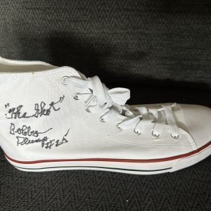 1954 Milan Indians Bobby Plump Signed Converse Chuck Taylor Style Shoe Hoosiers