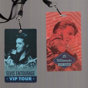 ELVIS PRESLEY LOT OF 2 DIFFERENT VIP TOUR LANYARDS FROM GRACELAND AWESOME