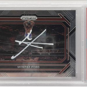 Montez Ford Signed 2023 Prizm Card WWE Superstar PSA/DNA Slabbed