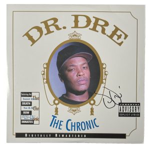 Dr. Dre Signed Autograph The Chronic Vinyl Record Album LP NWA Rapper ACOA COA
