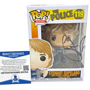 Stewart Copeland Signed The Police #119 Funko Pop Drummer Autograph Beckett COA