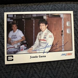 Signed Trading Card Indy 500 Car Indianapolis Josele Garza Autographed