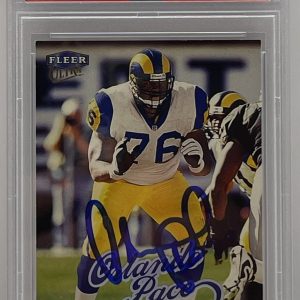 Orlando Pace Signed 1999 Fleer Ultra Rookie Card St Louis Rams PSA/DNA Slabbed