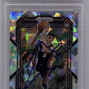 Nikola Jovic Signed 2022-23 Panini Prizm Rookie Card Miami Heat PSA/DNA Slabbed