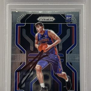 Luka Garza Signed 2021-22 Panini Prizm Rookie Card Iowa Pistons PSA/DNA Slabbed