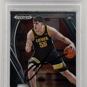 Luka Garza Signed 2021-22 Panini Prizm Rookie Card Iowa Pistons PSA/DNA Slabbed