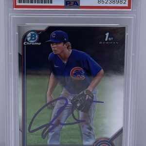 James Triantos Signed 2022 Bowman Chrome Rookie Card Chicago Cubs PSA/DNA Slab