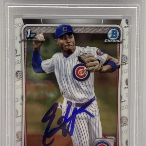 Ed Howard Signed 2020 Bowman Chrome 1st Rookie Card Chicago Cubs PSA/DNA Slabbed