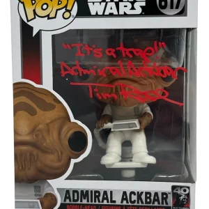 Tim Rose Signed Funko Pop Star Wars Admiral Akbar It's A Trap Autograph BAS COA