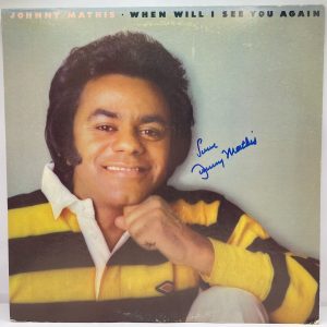 Johnny Mathis Signed Autographed Vinyl Record Album When Will I See You JSA