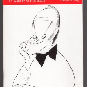 SWANN GALLERIES 2005 AUCTION CATALOG FOR WORKS OF AL HIRSCHFELD GREAT CONDITION