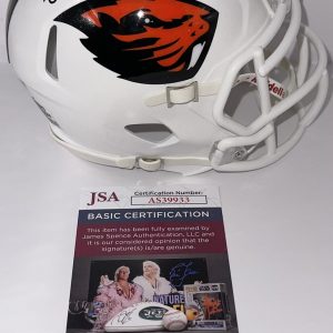 T. J. Houshmandzadeh Signed Autographed Oregon State Beavers Mini Helmet JSA COA