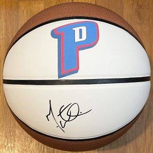 Monty Williams Signed Autographed Detroit Pistons Logo Basketball JSA COA