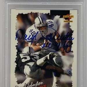 Daryl Johnston Signed 1996 Score Card Dallas Cowboys PSA/DNA Slabbed