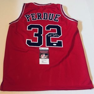 Will Perdue Chicago Bulls signed Custom jersey autographed JSA