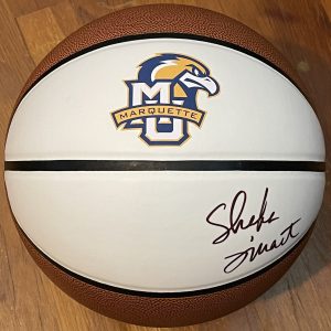 Shaka Smart Signed Autographed Marquette Golden Eagles Logo Basketball PSA/DNA