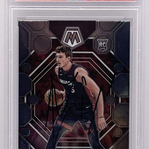 Nikola Jovic Signed 2022-23 Mosaic Rookie Card Miami Heat PSA/DNA Slabbed
