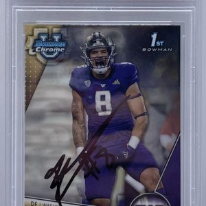 Bralen Trice Signed 2023 Bowman Chrome U Rookie Card Washington Huskies PSA/DNA