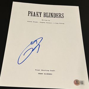 TOM HARDY SIGNED AUTOGRAPH SCRIPT PEAKY BLINDERS TELEVISION BECKETT BAS D