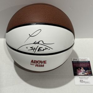 LEON ROBINSON SIGNED BASKETBALL ABOVE THE RIM TOMMY SHEPPARD RARE JSA COA