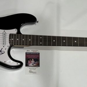 ADAM GONTIER SIGNED BLACK ELECTRIC GUITAR THREE DAYS GRACE JSA COA