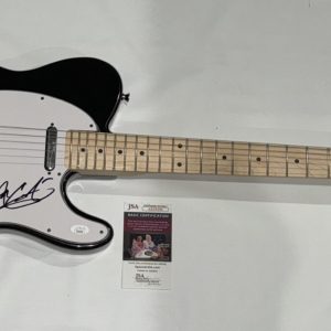 ADAM GONTIER SIGNED BLACK ELECTRIC GUITAR THREE DAYS GRACE JSA COA