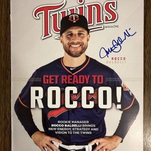 Rocco Baldelli ‘Minnesota Twins’ Manager Signed Autograph Magazine